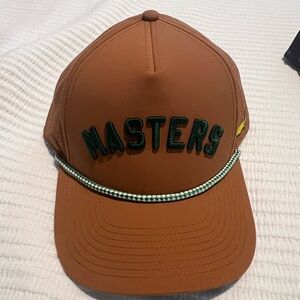Masters Brown and Green Hat with Curved Brim